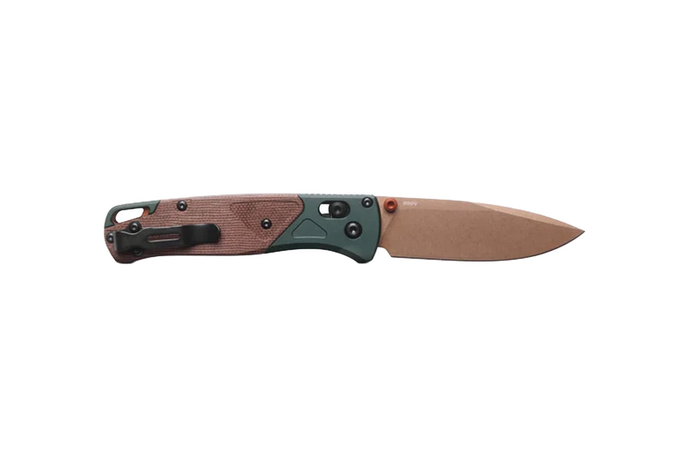 Benchmade Knife Bugout Drop Point Knife Taiga Green
